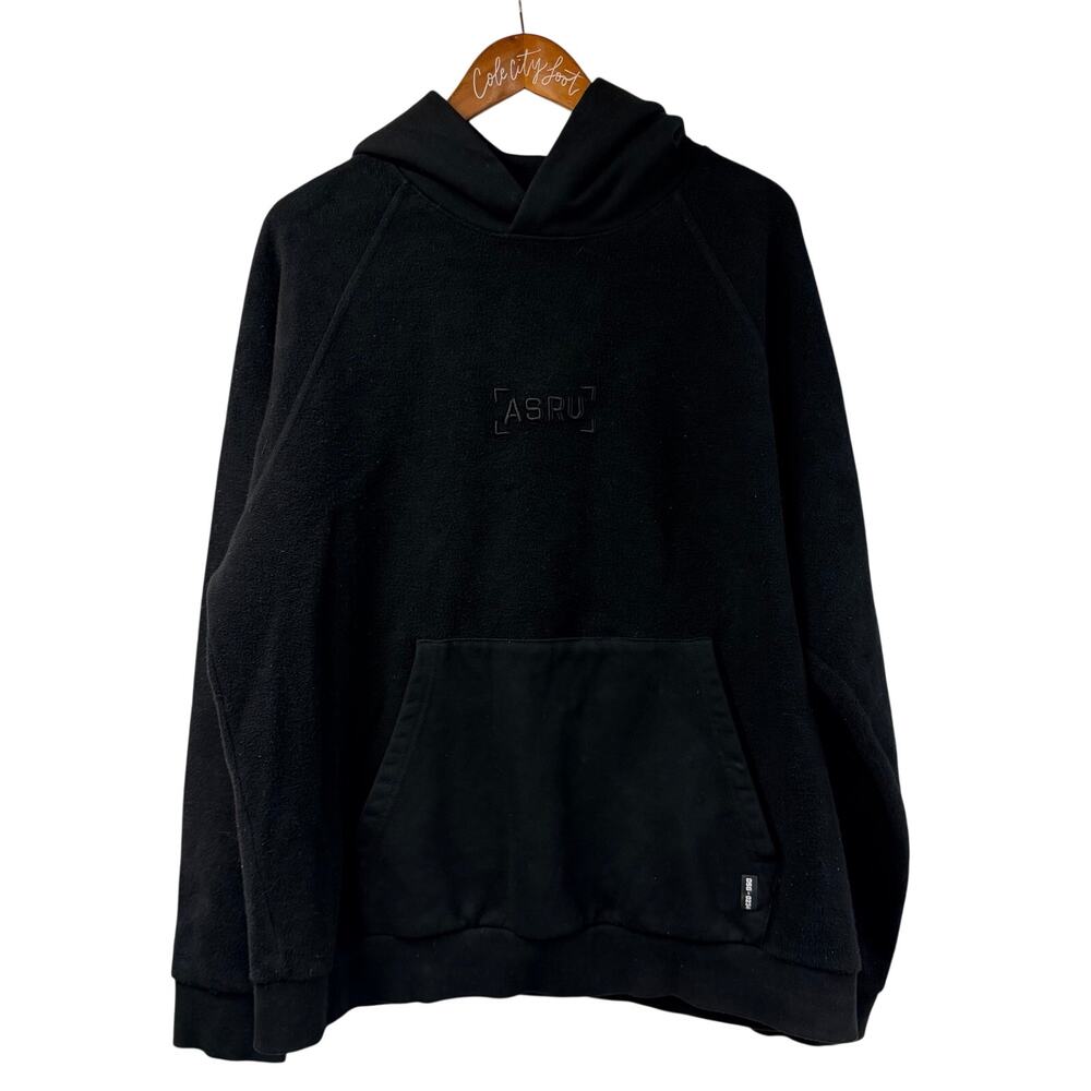 ASRV Hoodie Black Fleece Pullover
Technical Sportswear Heavy Plush